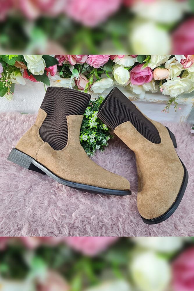 Suede Leather Ankle Boot