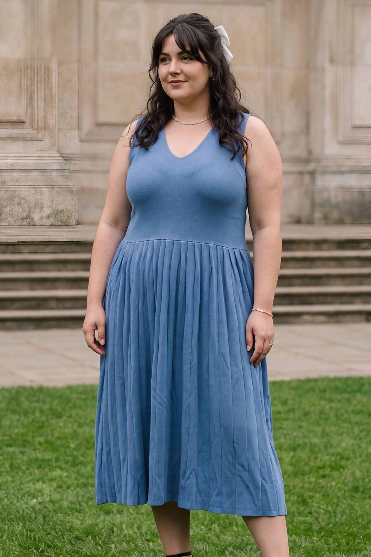 Order This Pleated Knit Dress Before Stock Sells Out