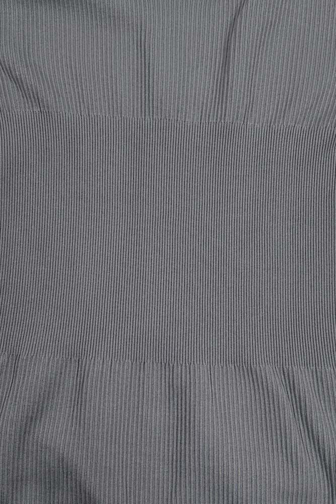 Plain Strappy Seamless Ribbed Nylon Bodysuit