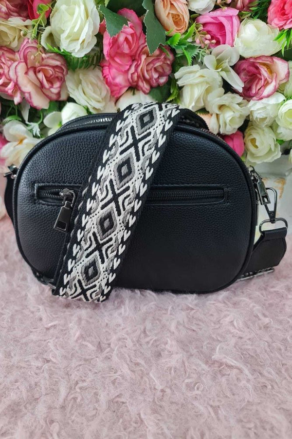 Funky Strap Leather Crossbody Bag
