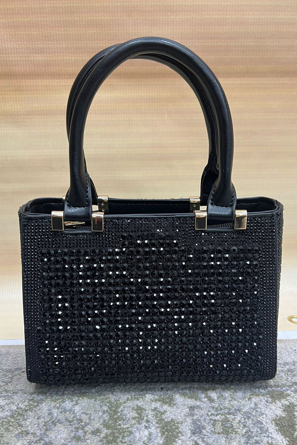 Crystal Embellished Rhinestone Hand Bag