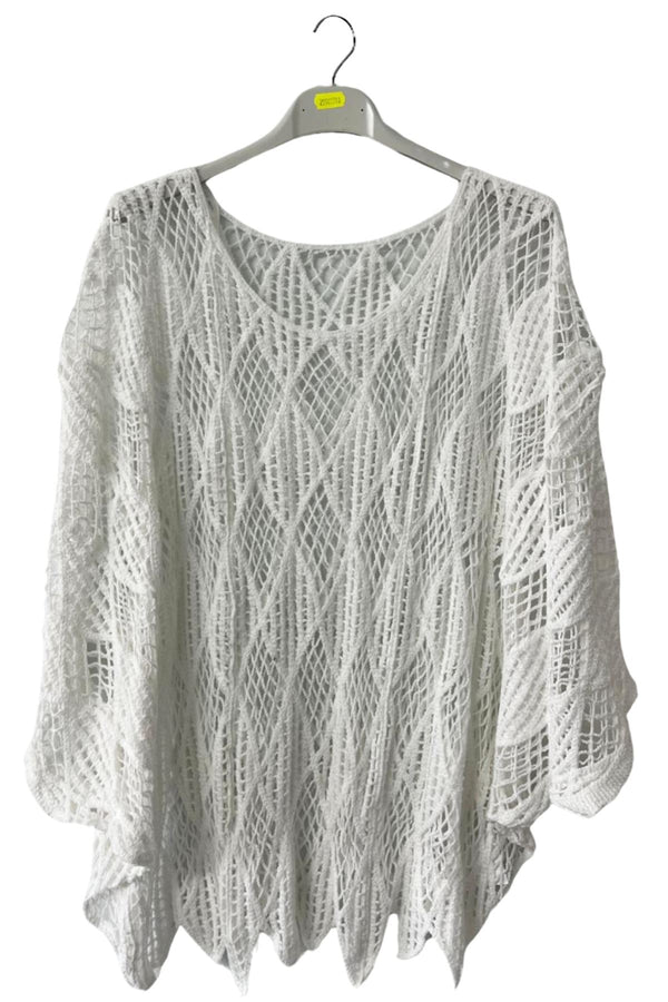 Stripe Crochet Pattern Cotton Top