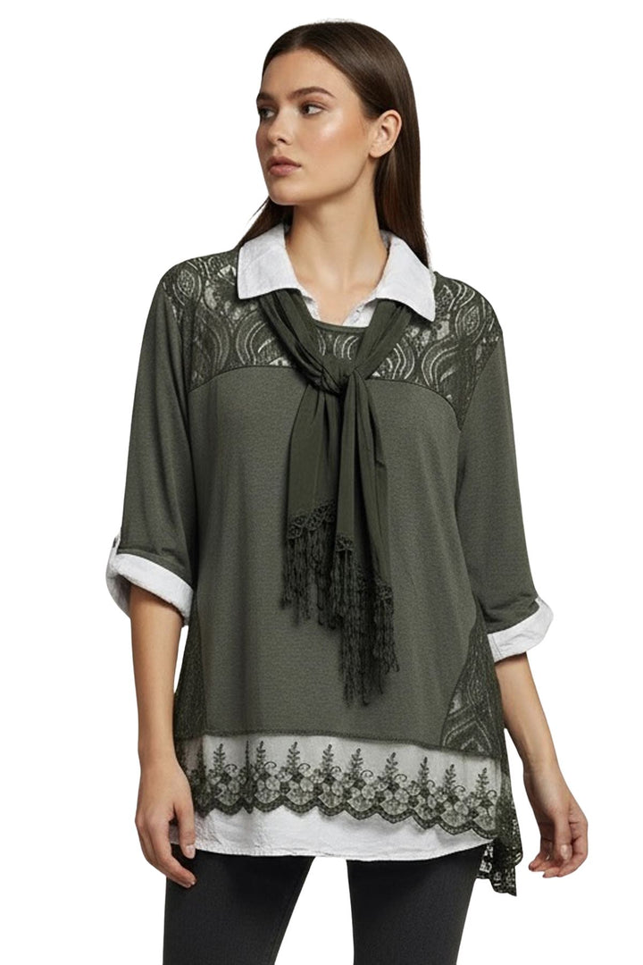 embroidered floral cotton top for retailers
