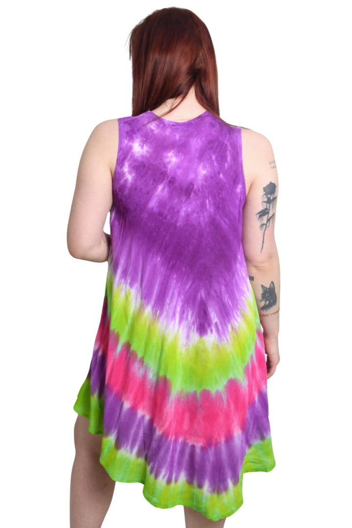 Tiedye Print Umbrela Dress