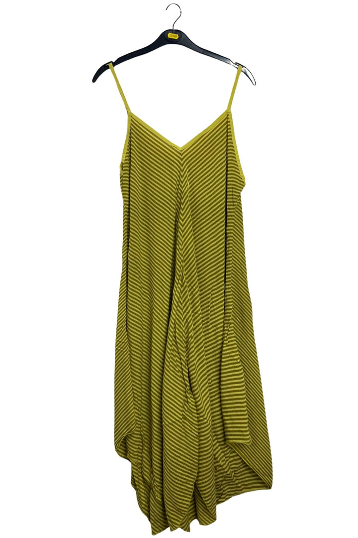 Diagonal Stripe Print Spaghetti Strap Dress