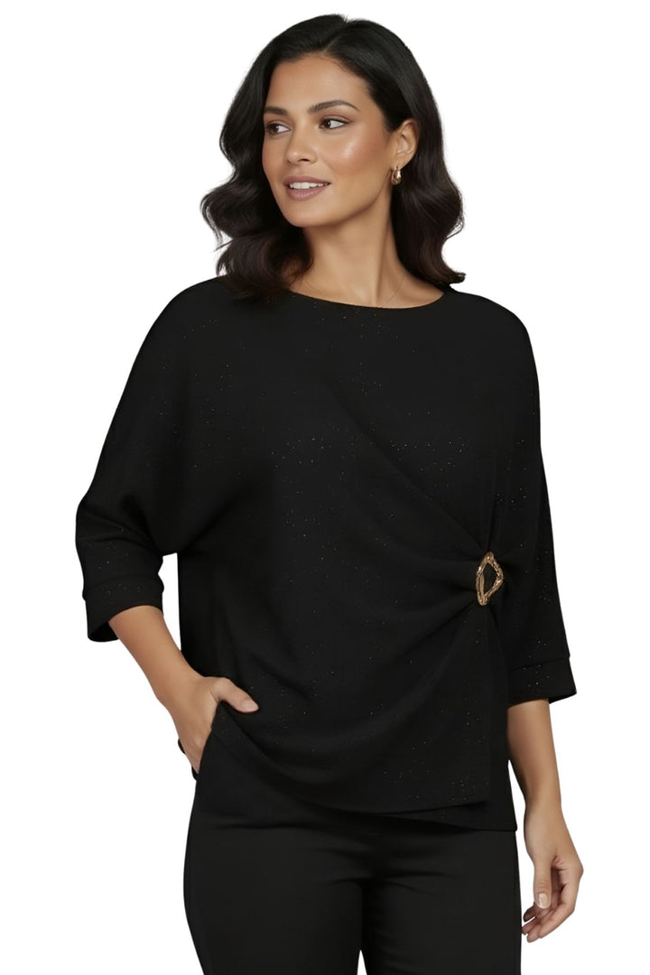 red glitter side ring detail top
