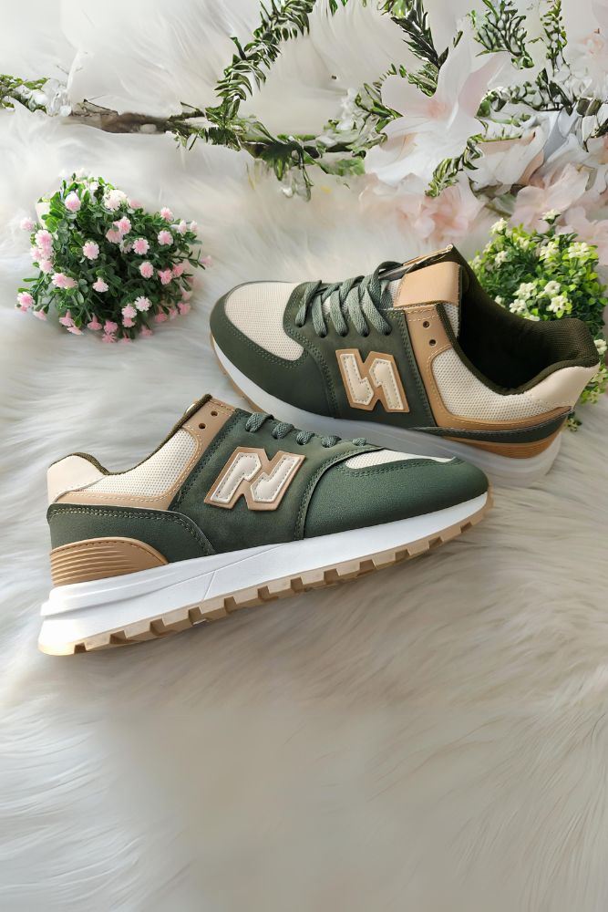 Women Soft Sole Lace Up Suede Trainers