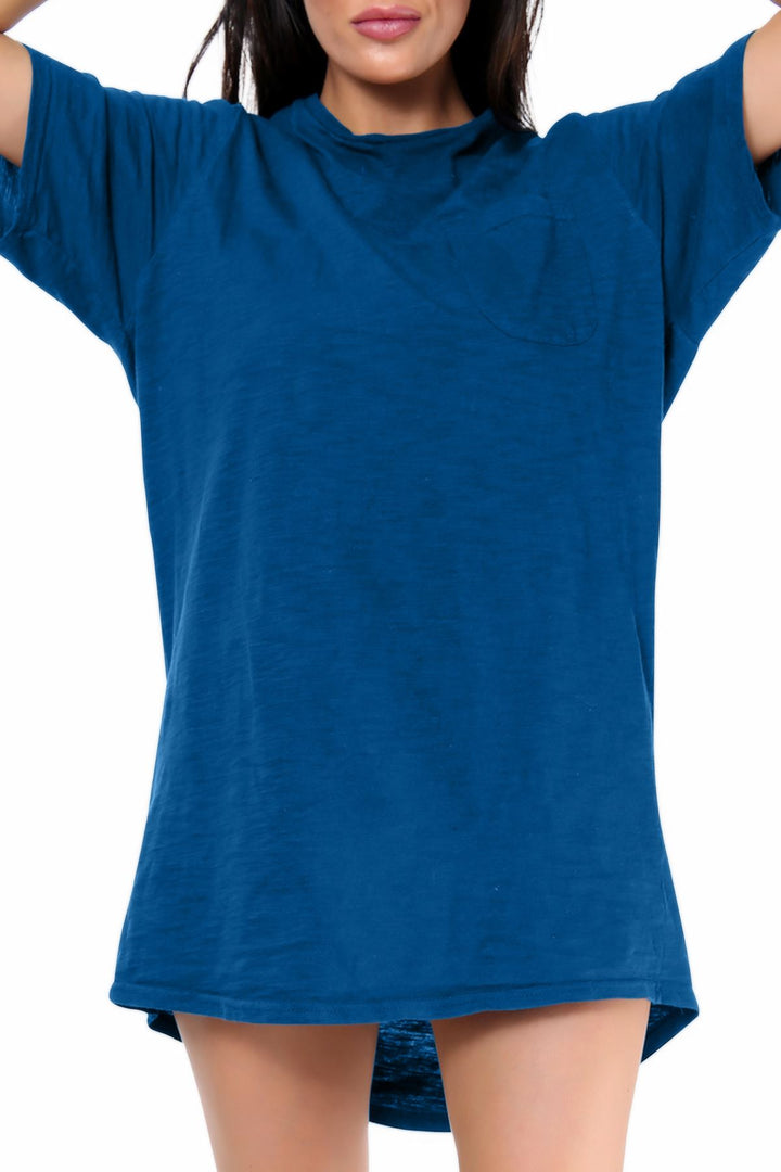 Special Price Women Plain Night Wear Long Tshirt