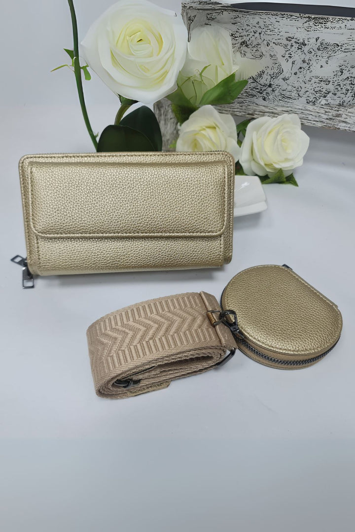 Adjustable Strap Coin Pouch Crossbody Bag