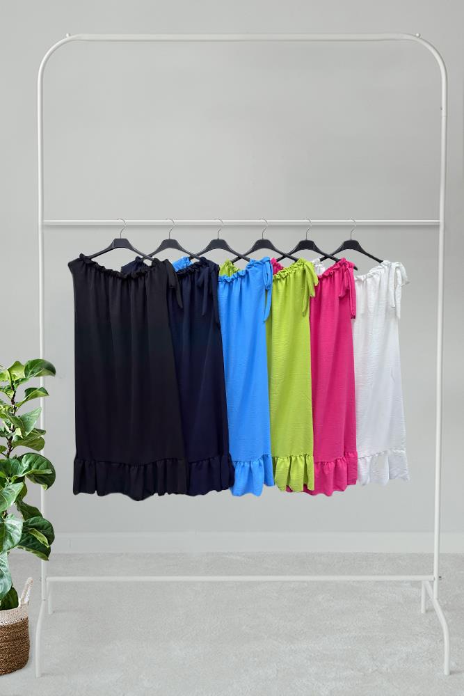 Plain Flared Hem Dress