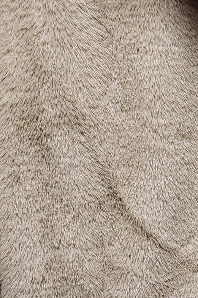 Plain Soft Feel Faux Fur Jacket