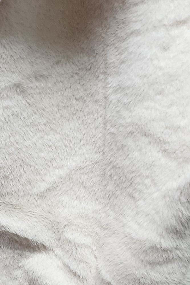 Plain Soft Feel Faux Fur Jacket