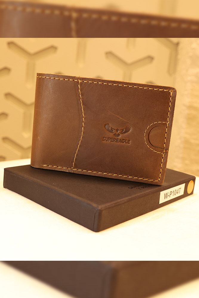 Handcrafted Single Cash Pocket Genuine Leather Wallet