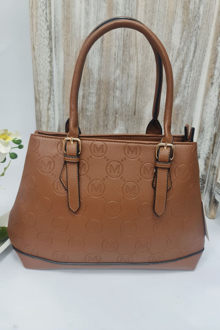 Adjustable Strap Two Handle Shoulder Bag