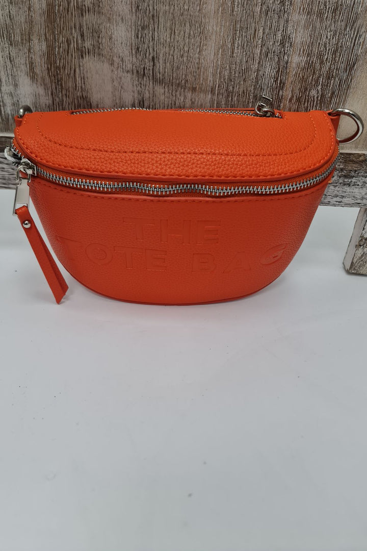 Tote Print Double Zipped Shoulder Bag