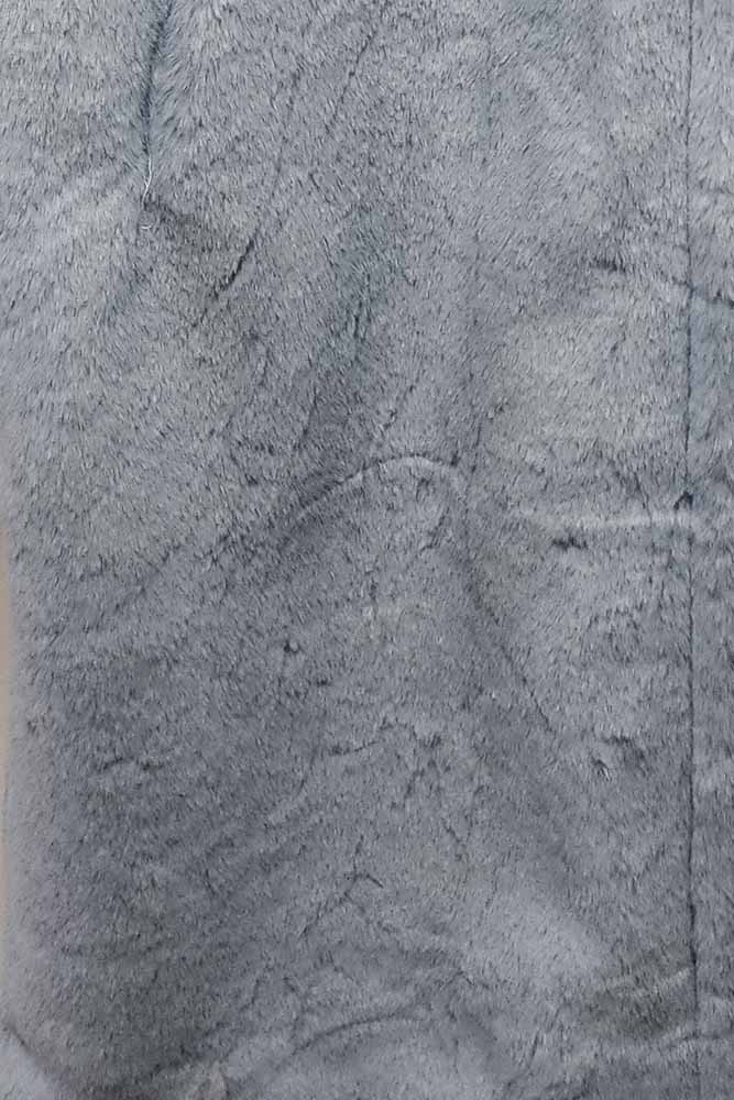 Plain Soft Feel Faux Fur Jacket