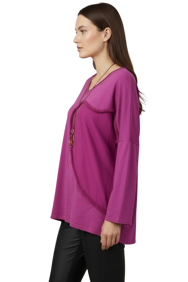 wholesale heart patch tunic cotton top
