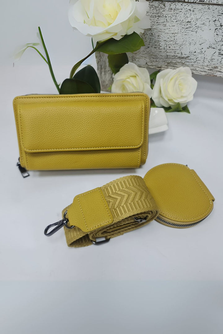 Adjustable Strap Coin Pouch Crossbody Bag