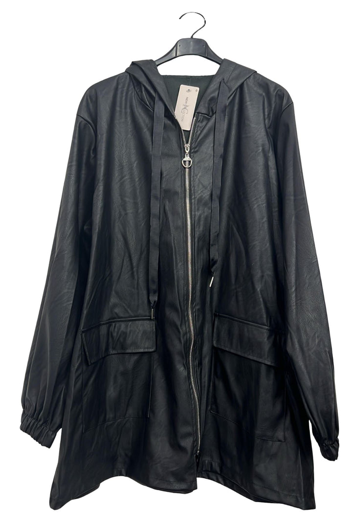 wholesale flap pocket leather jacket