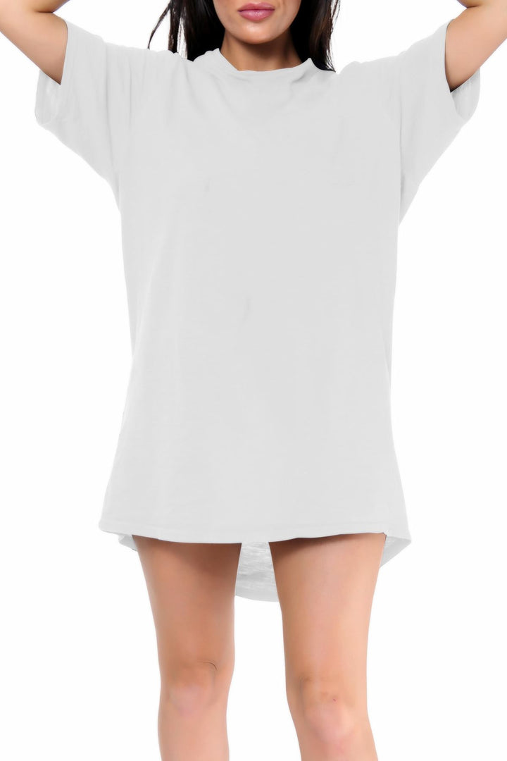 Special Price Women Plain Night Wear Long Tshirt