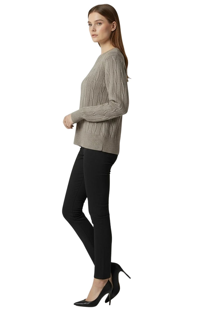 loose fit rope knit jumper top
