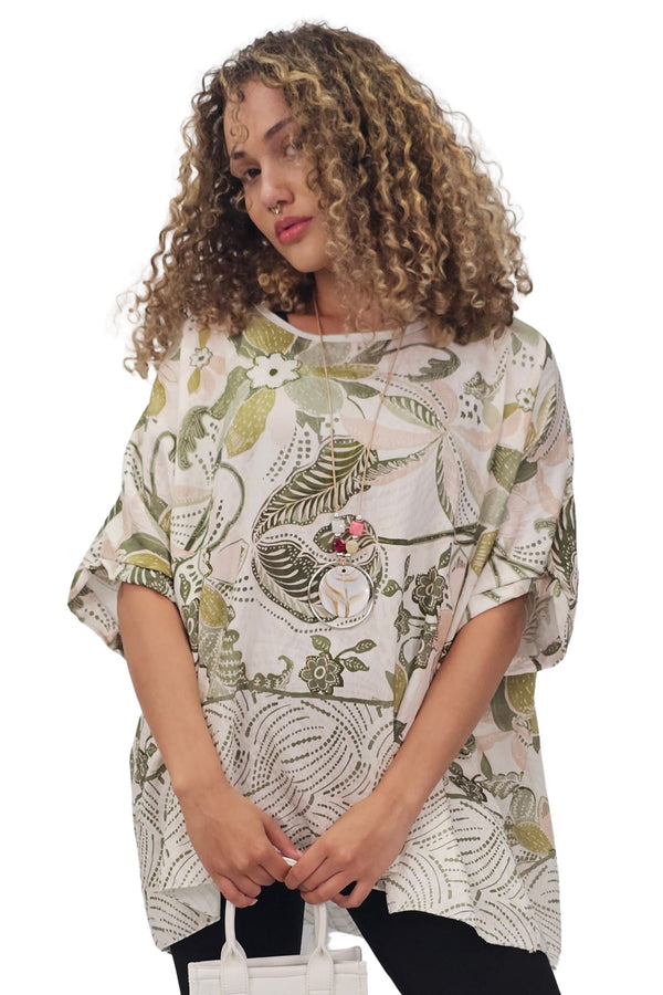 Floral Botanical-Inspired Aesthetic Style Necklace Top