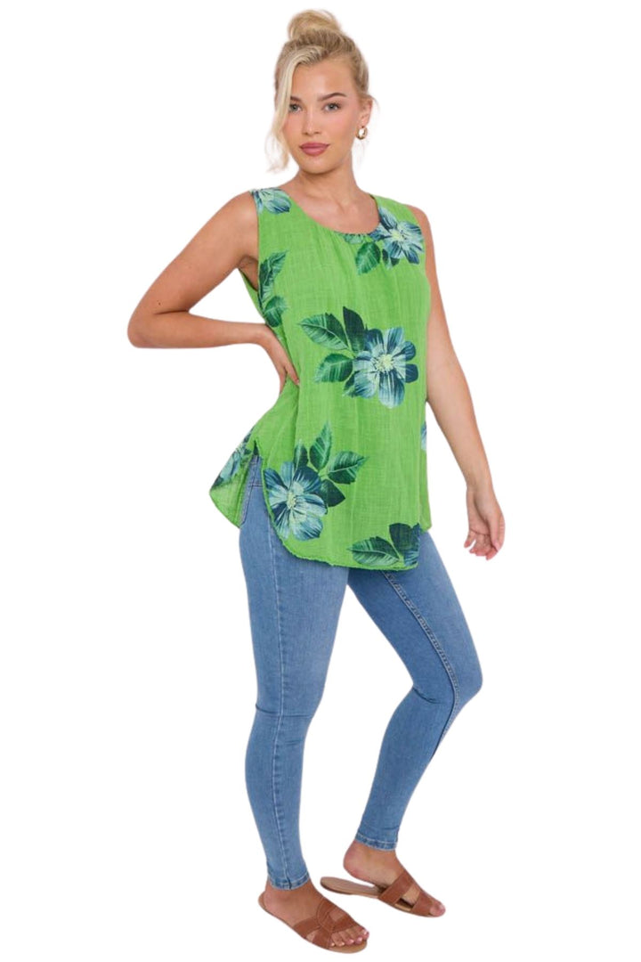 Order Lovely Petunia Flower Cotton Tops in Bulk Wholesale
