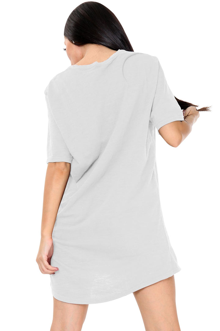 Special Price Women Plain Night Wear Long Tshirt