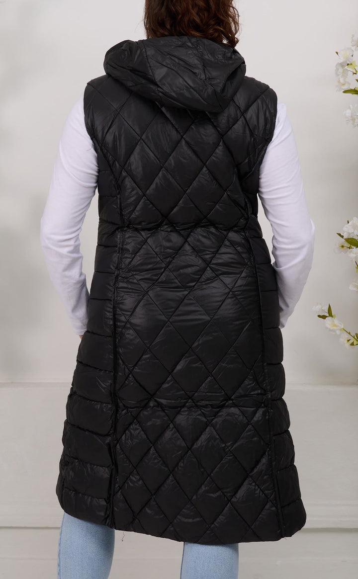 Plain Quilted Padded Nylon Gilet