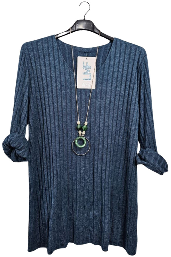 Ribbed Necklace Top