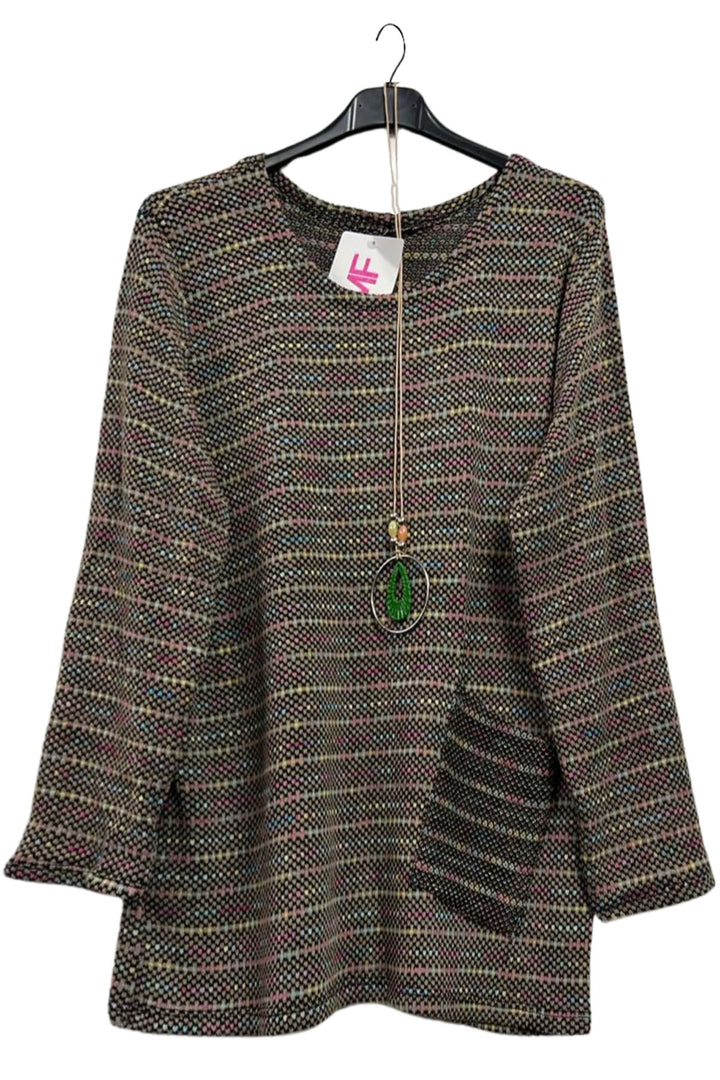 soft knit dot top

