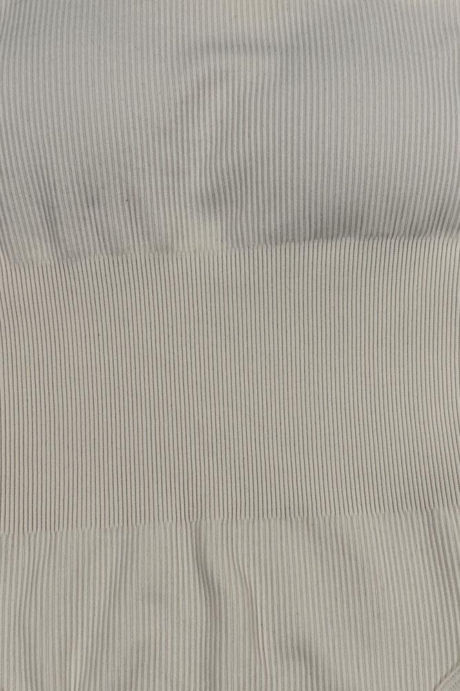 Plain Ribbed Padded Nylon Bodysuit