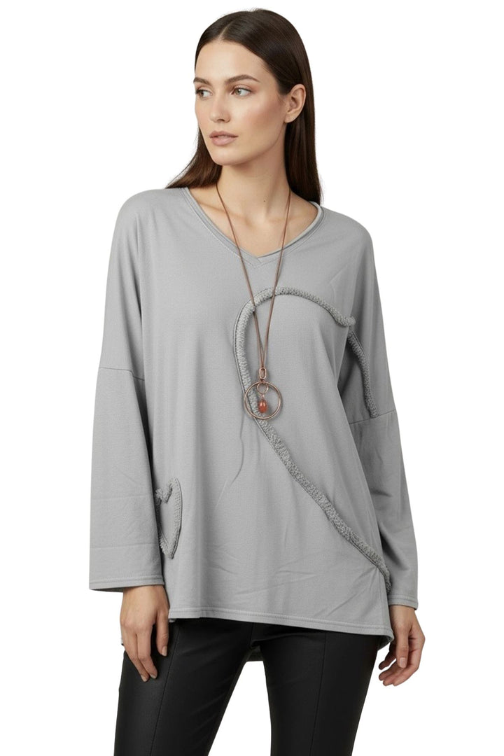 wholesaleshopping heart patch tunic top
