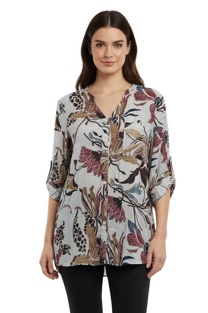 ladies floral pocket shirt for boutiques
