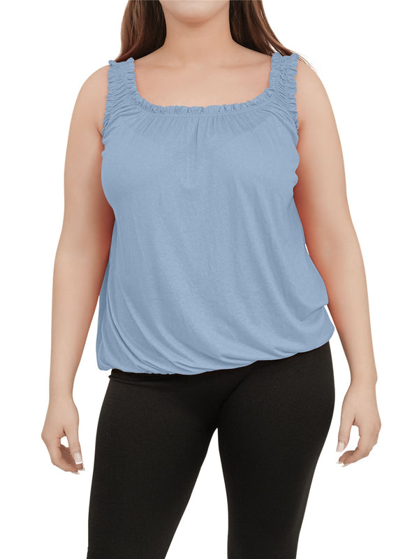 Special Price Basic Elasticated Gather Vest Top