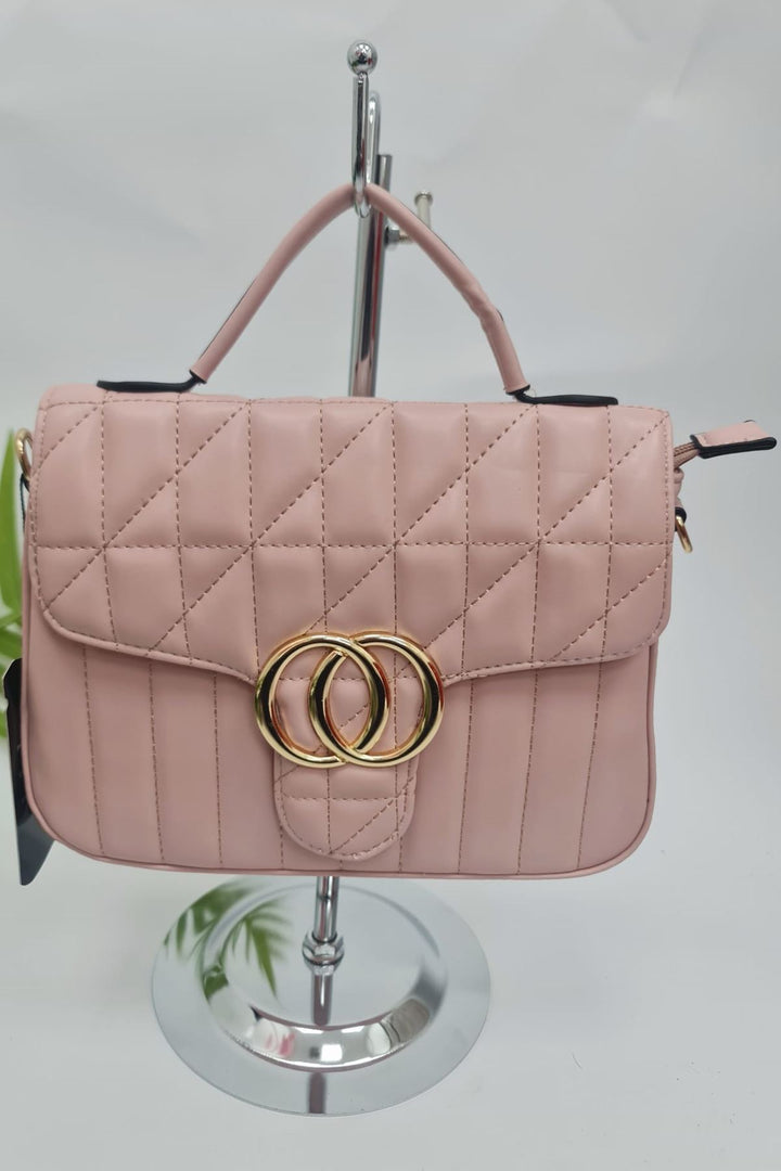 Quilted Top Handle Hand Bag
