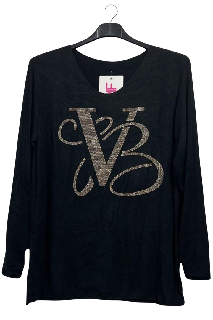 soft knit glitter top
