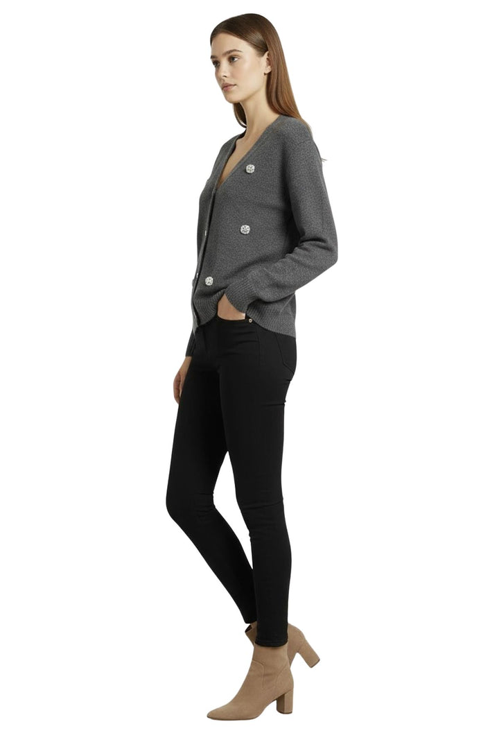 lightweight knit button cardigan
