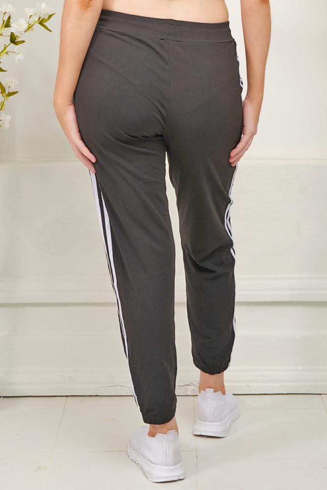 Side Stripe Panel Pockets Polyamide Trousers