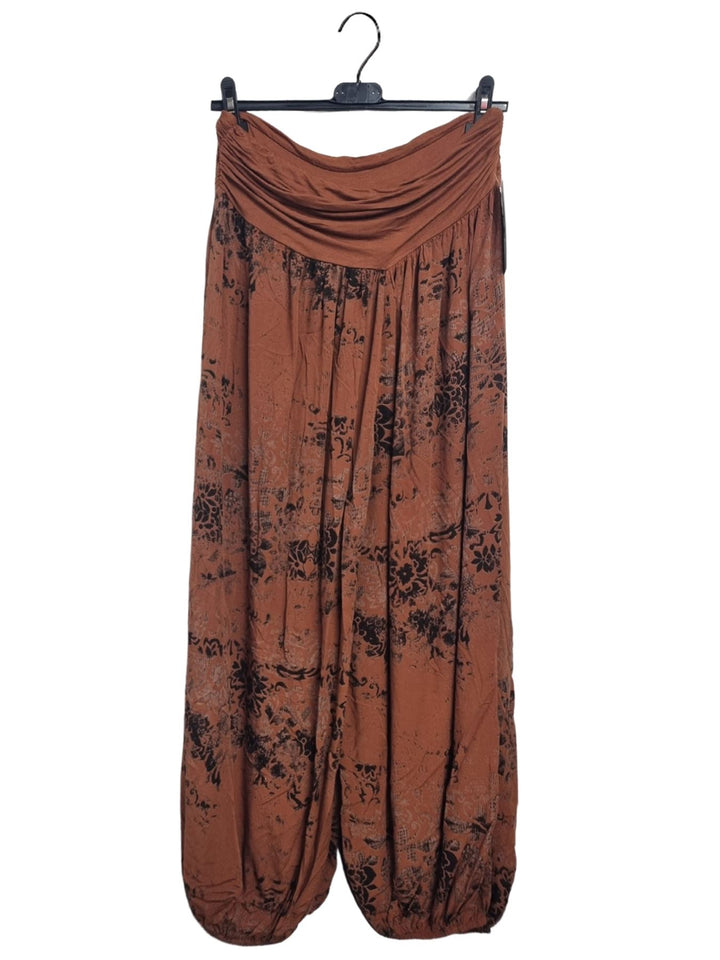 Floral Print Viscose Oversized Harem Pant