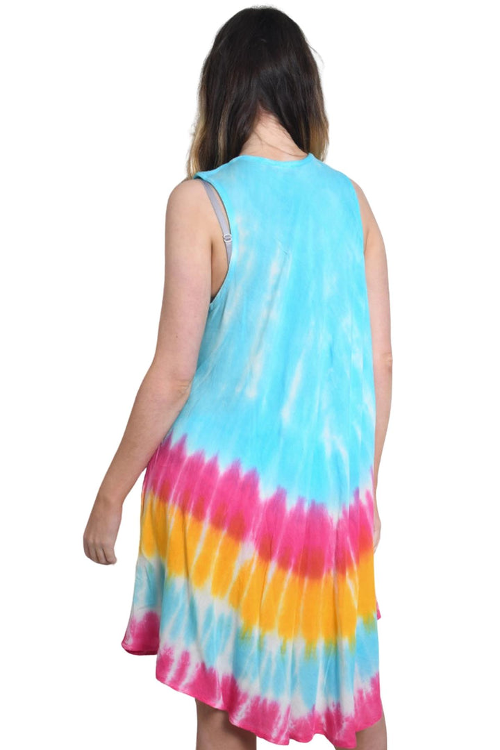 Tiedye Print Umbrela Dress