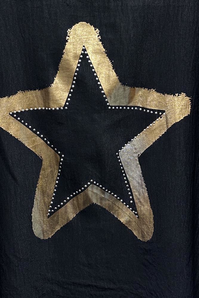 Foil Star Pattern Top