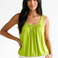 Plain Elasticated Hem Top