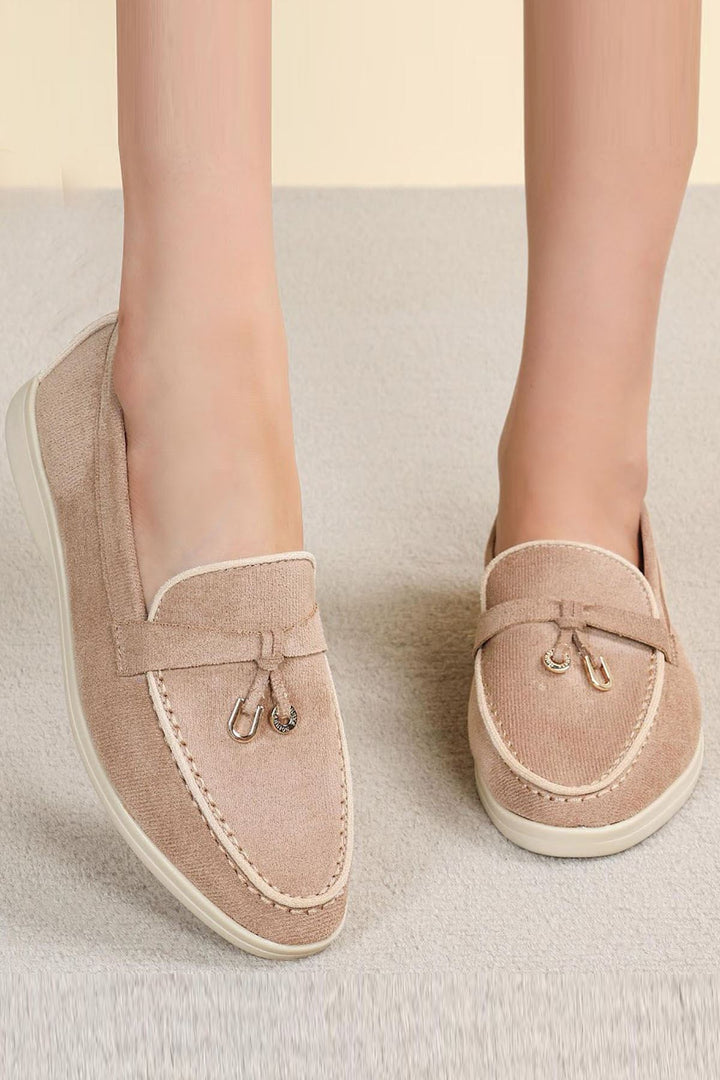 comfortable suede tassel shoes