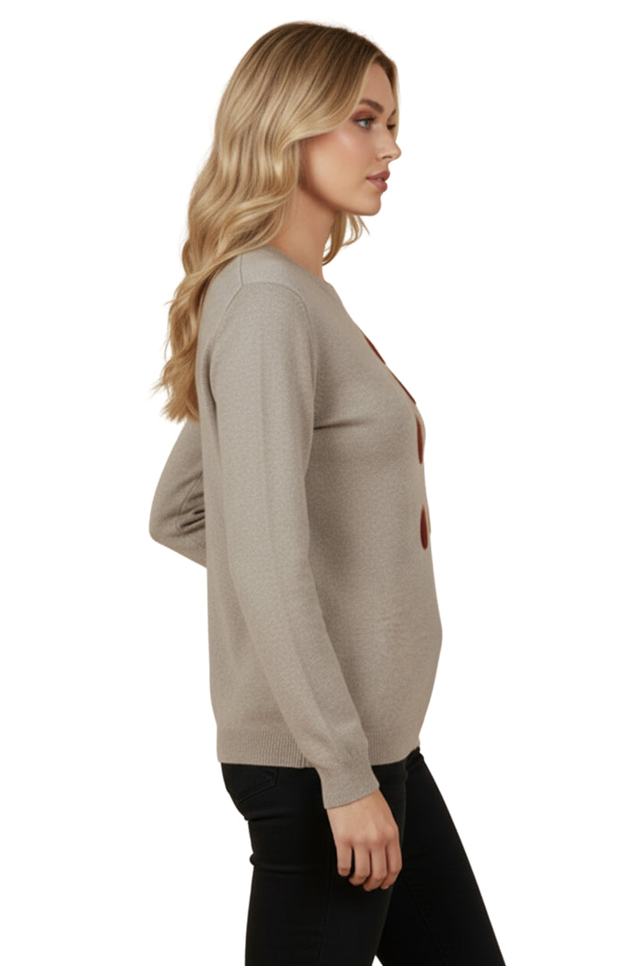 italian made floral womens jumper
