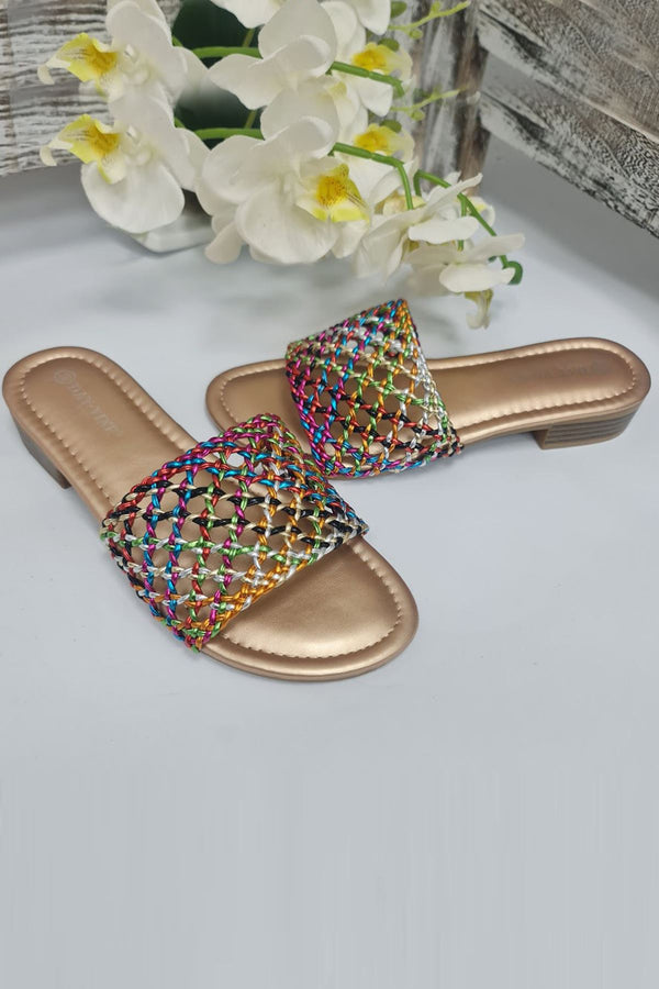Open Toe Slip On Slider