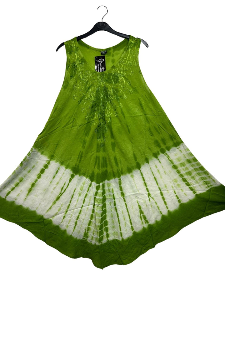 Tie Dye Print Asymmetrical Hem Dress