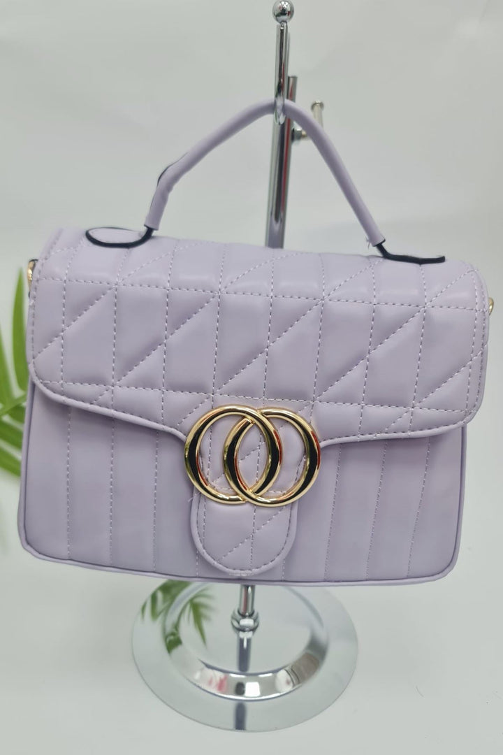 Quilted Top Handle Hand Bag