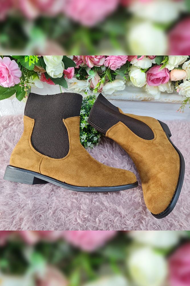 Suede Leather Ankle Boot