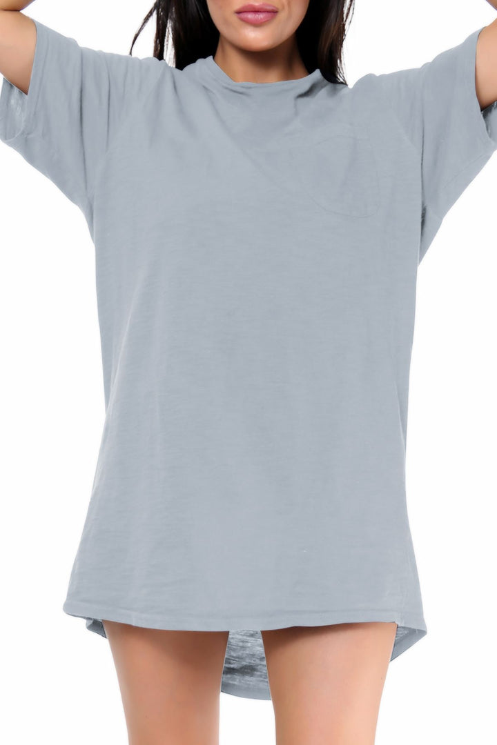 Special Price Women Plain Night Wear Long Tshirt